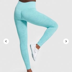 GYMSHARK Camo Seamless Leggings Light Aqua
(M)